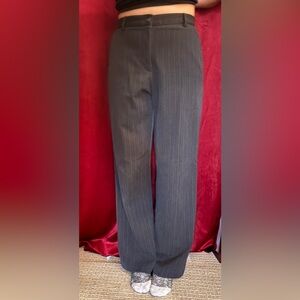 Dressbarn Black Pinstripe Dress Pants
